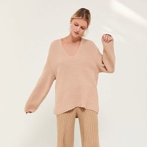 Urban Outfitters Victoria Oversized V-Neck Sweater
